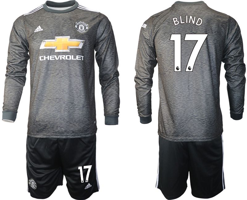 Men 2020-2021 club Manchester united away long sleeve #17 black Soccer Jerseys->juventus jersey->Soccer Club Jersey